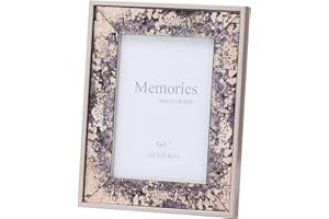 HILL INTERIORS Hill 1975 Bronze Foil Metallic 5X7 Frame, WOOD, Mixed, 2 x 19.3 x 24.4cm