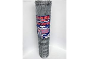 F&G Supplies 4ft (1.2m) tall x 50m L10/120/15 stock wire fence - ideal for gardens and dog proofing - made in the UK to BSEN Standards, not a cheap import