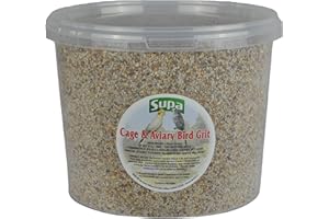 Supa Cage and Aviary Bird Grit, 3 Litre Bucket, Combination Of Soluble & Insoluble Grits and Charcoal Which Aids Good Health, Aids Digestions And Increase Vitality