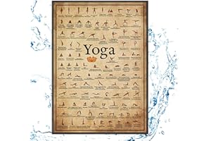 MYJIO Home Yoga Poster,Poster di Stretching Yoga per Tutto Corpo - Palestra di casa Yoga Room Decor Esercizio Accessori per Fitness per Usi avanzati e Professionali KOT-it