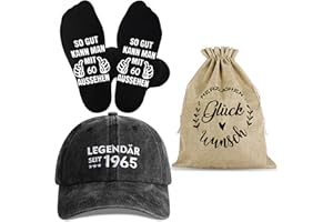 Jeasona Geschenkset mit Socken Baseball Cap Geschenkbeutel Geschenke zum Geburtstag Mann