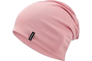 HAMUNI Slouchy, berretto da donna, comodo, in cotone, a doppio strato, morbido, antivento, sottile, classico, alla moda, perfetto per l'uso quotidiano e le mezze stagioni