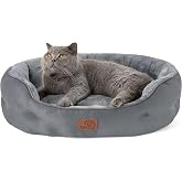 Bedsure Large Washable Bed &ndash; Round Non-Slip for Indoor Cats and Puppies | Small Dog Bed, Round Non-Slip for Indoor Cats and P