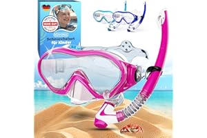 ‎KIDVERSE KIDVERSE Schnorchelset Kinder - Taucherbrille mit Schnorchel für Mädchen & Jungen - Taucherbrille mit Strapband -Tauchmaske - Taucherbrille Nase
