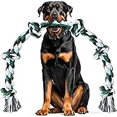 Ycozy 6 Knots Rope Toy for Dogs 100cm Extra Large Heavy Duty Dog Chew Toy, Interactive Toys for Puppy/Aggressive Chewers and