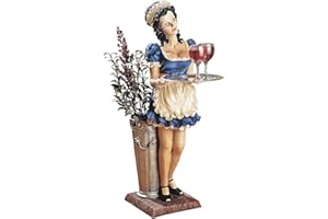 Design Toscano NG29548 Genevieve, the Buxom French Maid Server