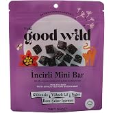 İncirli Mini Bar - Glutensiz Vegan Atıştırmalık, İlave Şekersiz, Filizlendirilmiş &Ccedil;iğ Karabuğday, Y&uuml;ksek Lifli, 55 g