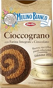 Mulino Bianco Biscotti Frollini Integrali Cioccograno con Farina Integrale e Cioccolato - 330 gr