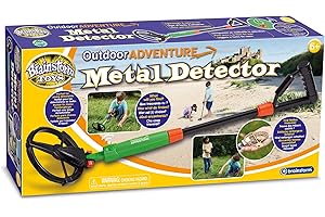 Brainstorm Toys Kids Metal Detector – Battery Powered Outdoor Adventure Tool with Light & Sound Alert, Lightweight and Portable for Treasure Hunting