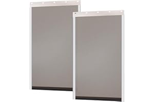 Landical 2 Pcs Dog Door Replacement Flap, Compatible with PetSafe Freedom Dog and Cat Doors PAC11-11039, Large 16 7/8 x 10 1/8 Inch, Magnetic Closure