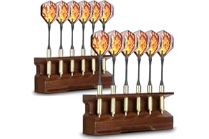 Enjoyard Supporto per freccette 2 in 1 e supporto da parete in legno, decorazione per freccette, supporto per freccette, per la casa