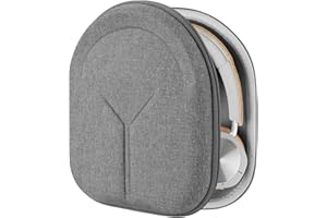 GEEKRIA Shield etui na słuchawki kompatybilne z B&O PLAY Beoplay H9i, H95, H9, H8, H6, H4, H2, zapasowa twarda obudowa, torba podróżna z miejscem na kabel (szare)