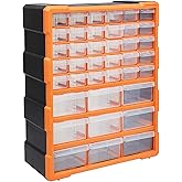 Amazon Basics Aufbewahrungsschrank zur Wandmontage mit 39 Schubladen, für Eisenwaren und Bastelzubehör, 6" D x 14.5" W x 18" 