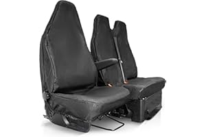 PRIMUS SEAT COVERS Van Seat Covers to fit Ford Transit Custom & VW Transporter, Renault Traffic Driver & Double Passenger Seats Easy to Fit Waterproof Seat Cover Set for Most Vans