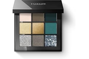 KIKO Milano Glamour Multi Finish Palette 06 | Paleta De 9 Sombras De Ojos Con Diferentes Acabados