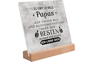 PRSTENLY Vatertagsgeschenk für Papa, Handgemacht Aclyschild Mit Spruch Ostergeschenk für den Besten Papa, Geschenke für Papa zum Geburtstag Oster