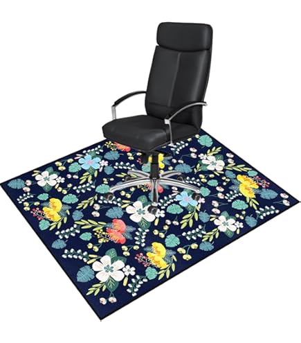 Round Office Chair Mat For Hardwood Floor Teal Chair Mat - View #9