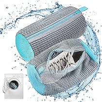 2 Pièces Sac Lavage Chaussures Machine à Laver, Réutilisable En