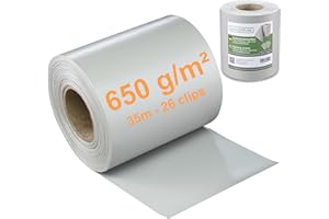 WORKINGHOUSE ViewProtect Premium - Rollo de cinta opaca para protección visual, 35 m x 19 cm de ancho