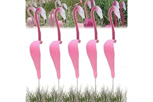 CXINLky Pájaros bailando, flamenco jardín decoración de metal, carillón de viento de flamenco para el jardín, pájaros bailando para el patio, flamenco remolinado, escultura de viento, decoración de