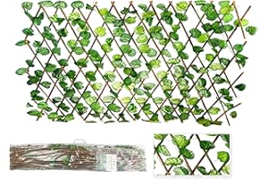 HERSIG - Celosias para Terraza Exterior - Celosia con Hojas Decorativas Color Verde (90x180cm) - Celosia Terraza - Decoracion Jardin Exterior - Celosias Decorativas Resistentes