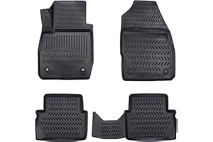 ELMASLINE Juego de alfombrillas de goma 3D para Ford Puma (II) a partir de 2019, borde extra alto de 5 cm