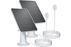 MOREXIMI Panel słoneczny z Arlo Pro4, Pro3, Ultra, Ultra2 i Floodlight, kompatybilny tylko na zewnątrz, odporny na warunki atmosferyczne, magnetyczny kabel do ładowania 3 m, regulowany uchwyt