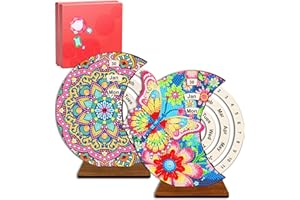 CharySim Diamond Painting Kit per adulti Mandala, set fai da te per bambini, set fai da te per bambine 6, 7, 8, 9, 10 anni (Butterfly & Mandala 2)
