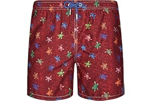 Blue coast yachting Costume da Bagno per Bambino e Padre Misto Stampato e Asciugatura Rapida