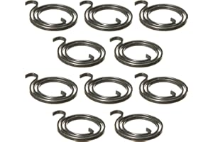 Northern DIY Door Handle Springs Replacement, 28mm diameter, 2.5mm thick, 1.1mm gauge, 2 and 1/2 turns, Zinc Plated with Black Coating (Pack of 10)