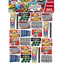 H2i Knaller Knatter Premium Mix 724 Pièces - Feux D'Artifice F1 Pour Enfants Dès 12 Ans - Idéal Fêtes Et Anniversaires