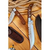 Walnut Handle Outdoor Camping Knife Pocket Knife Picnic Knife Pocket Knife Kitchen Chef Knife With Case (Kmp-01)