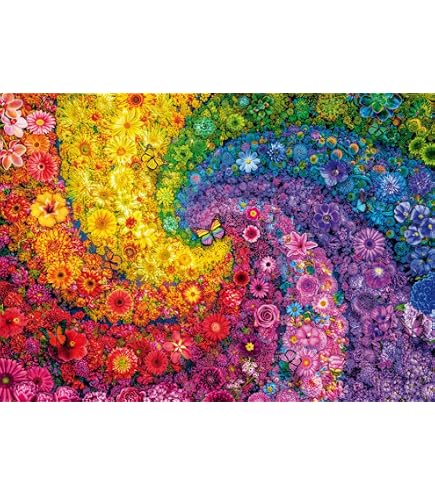 Cobble Hill Puzzle 'Collage Regenbogen', 1000 Teile – Inkl. Poster, Random Cut, Für Erwachsene & Jugendliche