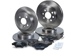 ‎ATEC GERMANY ATEC Germany Bremsenset inkl. Bremsscheiben Vorne Ø 256 mm + Hinten Ø 240 mm + Bremsbeläge vorne und hinten