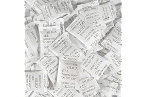 Sukh 50PCS 5Gram Silica Packets - Decassant Packs Anti Humidity Packs Silicone Packets Dry Packets for Electronic Products, Jewelry, Cameras, Clothes, Books, Iron Tools, Precision Instruments