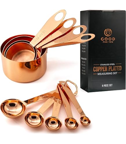 Ladelle Lawson Measuring Spoons in Copper | Flower Power
