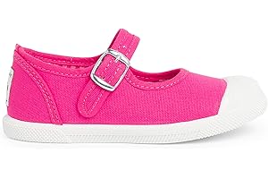 Pisamonas Zapatillas Lona Niña con Hebilla y Puntera de Goma