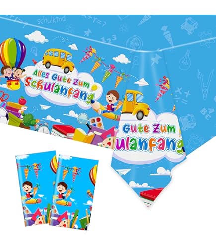 40 Stück Einschulung Servietten Regenbogen - 33x33cm Partydeko Für Schulkinder