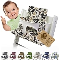Cognac leopard gecoat zitkussen voor stokke tripp trapp kinderstoel - Lief leuk & Hip