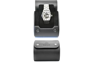 M MIRAGE LUXURY TRAVEL Etui na zegarek dla mężczyzn - etui podróżne na rolkę zegarka, organizer do przechowywania i wyświetlacz, etui na zegarek Mirage