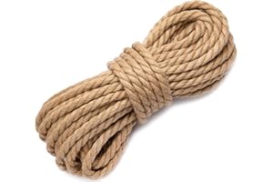 Abio Cuerda de yute de 30 mm, 10 m, 100 % natural, cuerda decorativa de yute, fibras naturales, cuerda de yute, cuerda de jardín, cuerda de yute, cuerda de jardín, elemento decorativo, cuerda de yute,