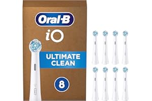 ‎ORAL-B Oral-B iO Ultimate Clean White Końcówki do szczoteczki elektrycznej z technologią magnetyczną, opakowanie zawiera 8 sztuk