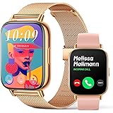 Smartwatch Donna con Chiamate Orologio Intelligente Android iOS Promemoria Messaggi Fitness Tracker 1.7" HD Touchscreen IP68 