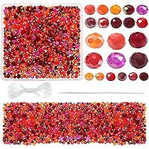 Set 300 Perline Di Cristallo Sfaccettato - 4mm, 6mm, 8mm, Per Bracciali, Collane, Orecchini Fai Da Te - Foto 7