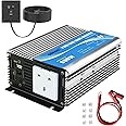 Giandel Pure Sine Wave Power Inverter 600W DC 12V to AC 240V Converter with Remote Controller & USB Port for Laptop Camera Smartphone