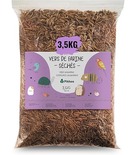 Vers De Farine Séchés Pour Oiseaux - 100g, Riche En Protéines, Pour Mangeoires Extérieures (marque Flamingo)