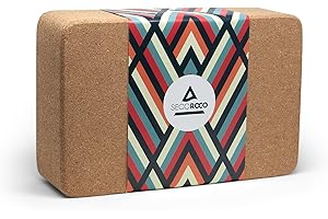 ‎SECOROCO Secoroco Yogablock aus natürlichem Kork - rutschfest und optimaler Grip – Naturkork, biologisch abbaubar und recyclingfähig – hoher Komfort Dank Abgerundeter Kanten