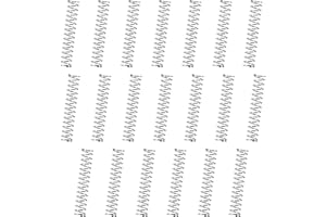 GUNGY Druckfeder Edelstahl Feder Druckfedern 15mm Drahtdurchmesser 0,32mm Außendurchmesser 3mm Länge 15mm Maximale Federkraft 0,3kg 20 Stück
