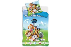 Paw Patrol Rosa Babypåslakan 100x135 + Örngott 40x60 Rubble Stella