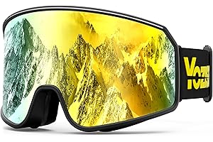 YOZISS Ski Goggles for Women Men Youth with Double Lens, Anti-glare Skiing Goggles for Sunny/Cloudy, UV Protection/OTG/Helmet Compatible, Snow Goggles for Skiing, Snowboarding, Skating & Snowmobiles